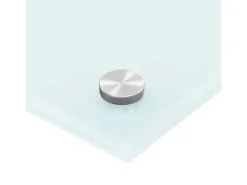 vidaXL Küchenrückwand Weiß 70x50 cm Hartglas 249452