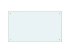 vidaXL Küchenrückwand Weiß 100x60 cm Hartglas 249462