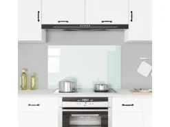 vidaXL Küchenrückwand Weiß 100x60 cm Hartglas 249462