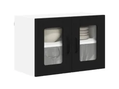 vidaXL Küchenschrank 2 Stk Schwarz 60 x 31 x 40 cm Holzwerkstoff 884968