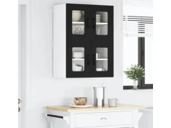 vidaXL Küchenschrank 2 Stk Schwarz 60 x 31 x 40 cm Holzwerkstoff 884968