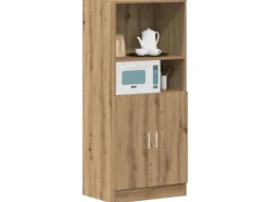 vidaXL Küchenschrank Artisan-Eiche 57x41,5x131,5 cm Holzwerkstoff 860129