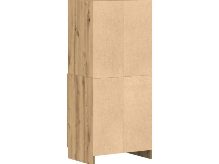 vidaXL Küchenschrank Artisan-Eiche 57x41,5x131,5 cm Holzwerkstoff 860129