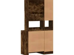 vidaXL Küchenschrank Räuchereiche 95x50x180 cm Holzwerkstoff