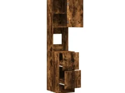 vidaXL Küchenschrank Räuchereiche 35x50x180 cm Holzwerkstoff