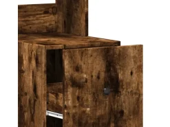 vidaXL Küchenschrank Räuchereiche 35x50x180 cm Holzwerkstoff