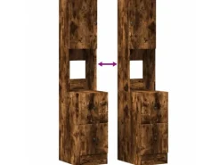 vidaXL Küchenschrank Räuchereiche 35x50x180 cm Holzwerkstoff