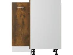 vidaXL Küchenschrank Räuchereiche 75,5x75,5x80,5 cm Holzwerkstoff