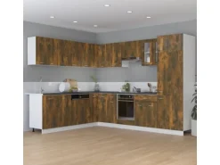 vidaXL Küchenschrank Räuchereiche 75,5x75,5x80,5 cm Holzwerkstoff