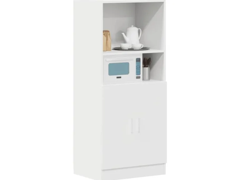 vidaXL Küchenschrank Weiß 57x41,5x131,5 cm Holzwerkstoff 860121