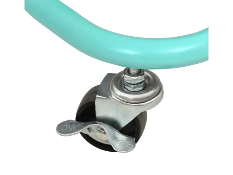 vidaXL Küchenwagen 3 Etagen Türkis 42x35x85 cm Eisen und ABS