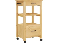 vidaXL Küchenwagen MONZA 48x40x90 cm Massivholz Kiefer Modell 4