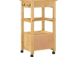 vidaXL Küchenwagen MONZA 48x40x90 cm Massivholz Kiefer Modell 4