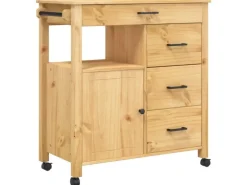 vidaXL Küchenwagen MONZA 84x40x90 cm Massivholz Kiefer Modell 14