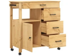 vidaXL Küchenwagen MONZA 84x40x90 cm Massivholz Kiefer Modell 14