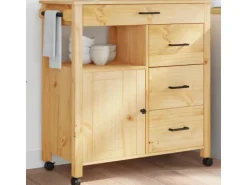 vidaXL Küchenwagen MONZA 84x40x90 cm Massivholz Kiefer Modell 14