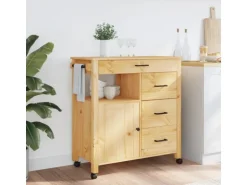 vidaXL Küchenwagen MONZA 84x40x90 cm Massivholz Kiefer Modell 14