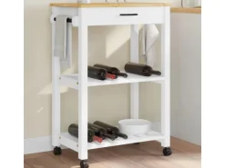 vidaXL Küchenwagen MONZA 60x40x90 cm Massivholz Kiefer Modell 8