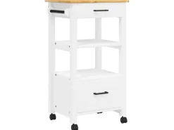 vidaXL Küchenwagen MONZA 48x40x90 cm Massivholz Kiefer Modell 11