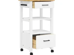 vidaXL Küchenwagen MONZA 48x40x90 cm Massivholz Kiefer Modell 11