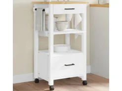 vidaXL Küchenwagen MONZA 48x40x90 cm Massivholz Kiefer Modell 11