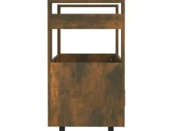 vidaXL Küchenwagen Räuchereiche 60x45x80 cm Holzwerkstoff