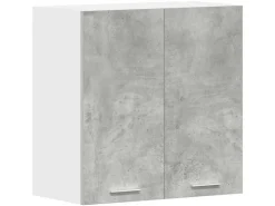 vidaXL Küchenwandschrank Betongrau 60x31x60 cm Holzwerkstoff 861228