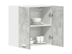 vidaXL Küchenwandschrank Betongrau 60x31x60 cm Holzwerkstoff 861228