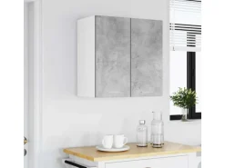vidaXL Küchenwandschrank Betongrau 60x31x60 cm Holzwerkstoff 861228