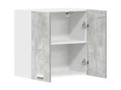 vidaXL Küchenwandschrank Betongrau 60x31x60 cm Holzwerkstoff 861228