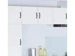 vidaXL Küchenwandschrank mit Regal Weiß 40 x 31 x 40 cm Holzwerkstoff 884514