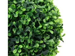 vidaXL Künstliche Buchsbäume 2 Stk mit Topf Kugelform Grün 32 cm