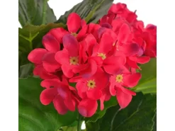 vidaXL Künstliche Hortensie mit Topf 60 cm Rot