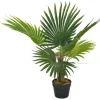 vidaXL Künstliche Pflanze Palme mit Topf Grün 70 cm