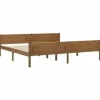 vidaXL Massivholzbett Kiefer Honigbraun 200x200 cm649530