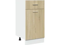 vidaXL Schubunterschrank Sonoma-Eiche 40x46x81,5 cm Holzwerkstoff