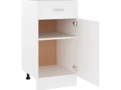 vidaXL Schubunterschrank Weiß 40x46x81,5 cm Holzwerkstoff