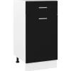 vidaXL Schubunterschrank Schwarz 40x46x81,5 cm Holzwerkstoff