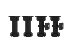 vidaXL Schubunterschrank Schwarz 40x46x81,5 cm Holzwerkstoff