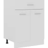 vidaXL Schubunterschrank Weiß 60x46x81,5 cm Holzwerkstoff