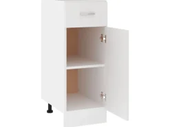 vidaXL Schubunterschrank Weiß 30x46x81,5 cm Holzwerkstoff