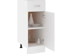 vidaXL Schubunterschrank Weiß 30x46x81,5 cm Holzwerkstoff
