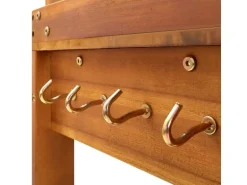 vidaXL Servierwagen Akazienolz Massiv 92 x 43,5 x 141,5 cm