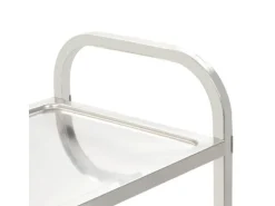 vidaXL 3-Stufiger Servierwagen 95x45x83,5 cm Edelstahl