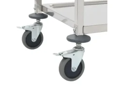 vidaXL 2-Stufiger Servierwagen 95 x 45 x 83,5 cm Edelstahl