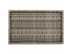 vidaXL Tabletttisch Klappbar Grau 65x40x75 cm Poly Rattan 365129