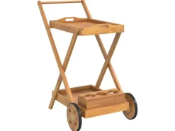vidaXL Teewagen 54x87x90 cm Massivholz Akazie