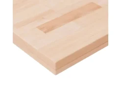 vidaXL Tischplatte Quadratisch 40x40x4 cm Eichenholz Unbehandelt