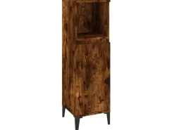 vidaXL 3-tlg. Badmöbel-Set Räuchereiche Holzwerkstoff Modell 9