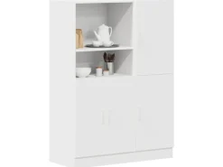 vidaXL 2-Tlg Küchenschrank-Set Weiß Holzwerkstoff 3324142